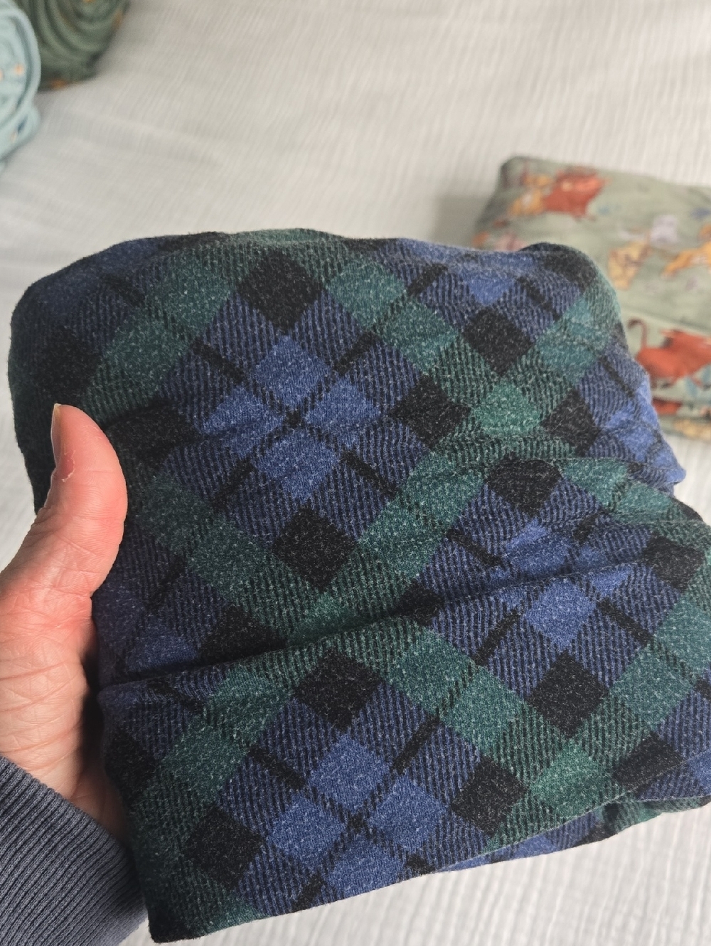 Little Sleepies Crib Sheet in Emerald Plaid